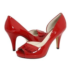 NIB Red Patent Leather Nine West Heels